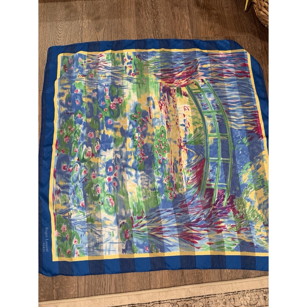 Roger Laurent Paris Vibrant Square Scarf‎